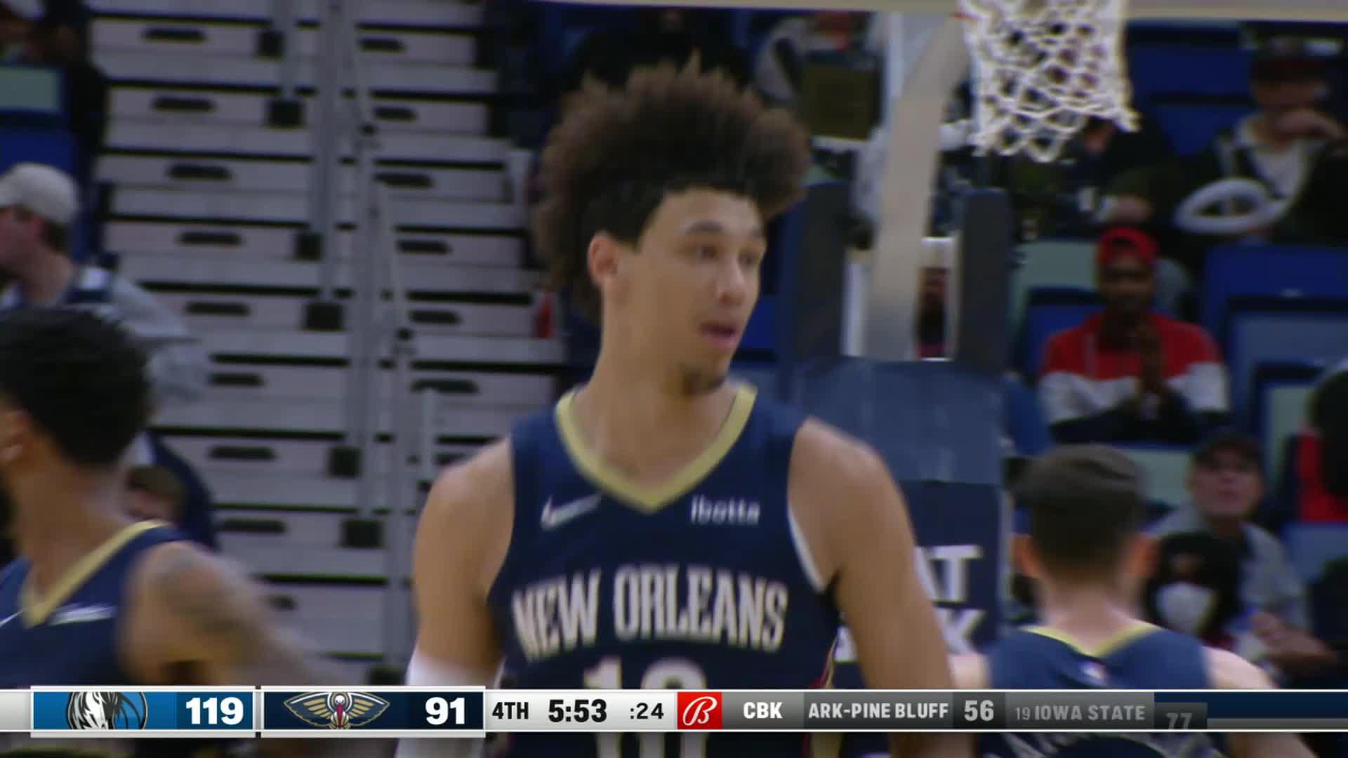 Nickeil to Jaxson Hayes alley-oop dunk | Pelicans-Mavericks Highlights