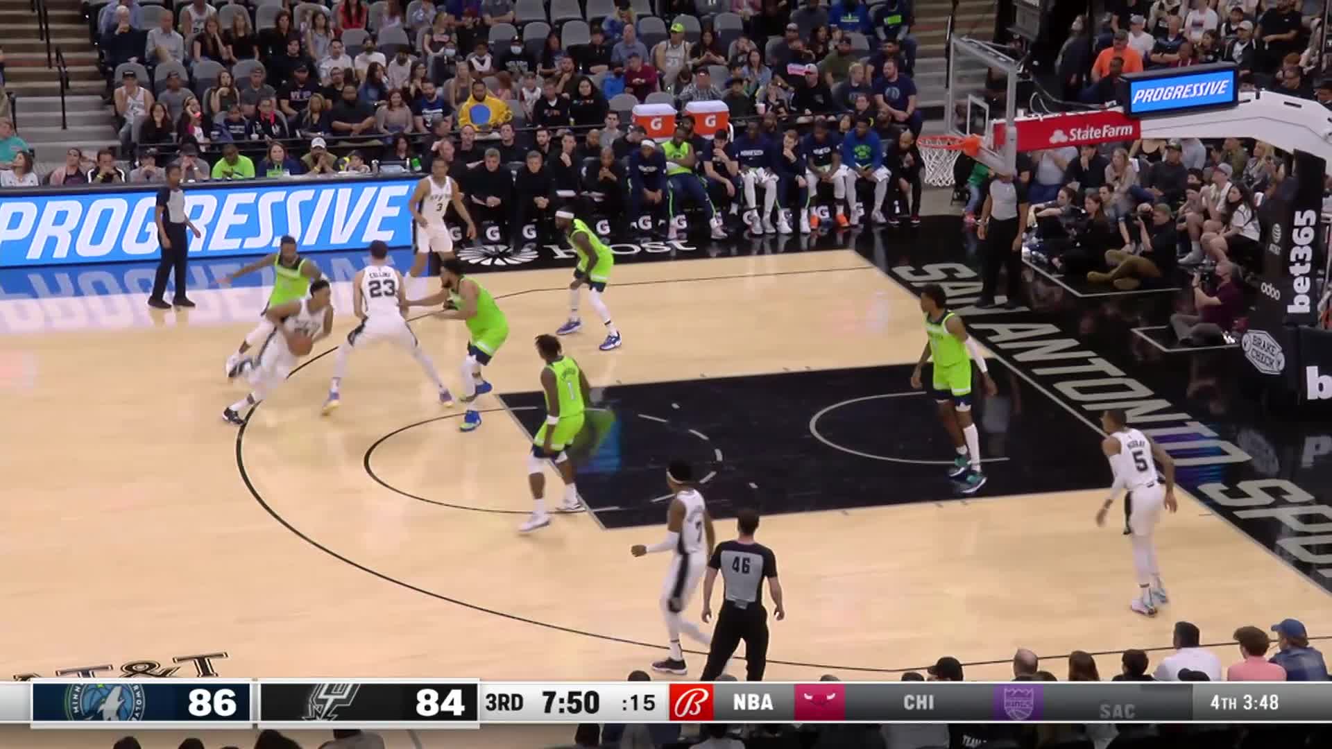 3-pointer by Karl-Anthony Towns