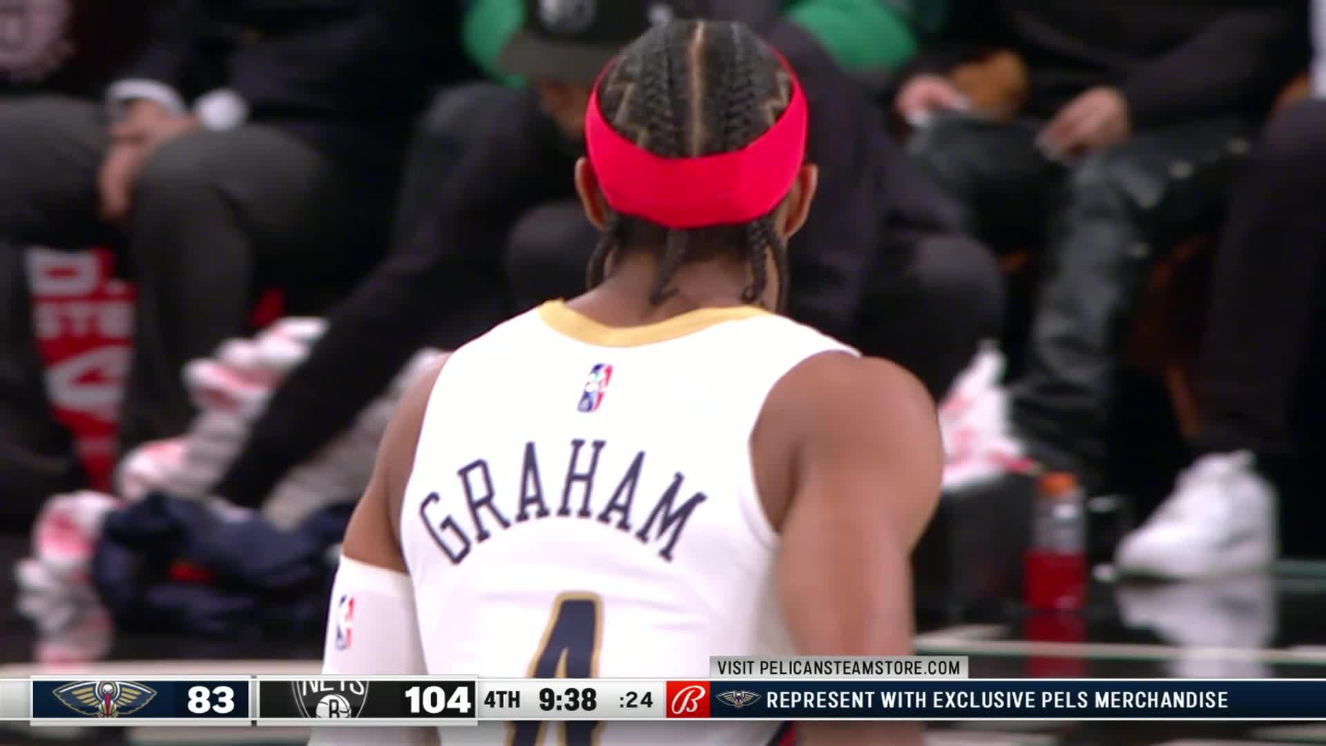 Devonte' Graham dunks off the steal | Pelicans-Nets Highlights